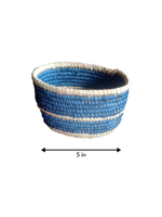 Deep Blue Basket In Sabai Grass Work by Dipali Mura