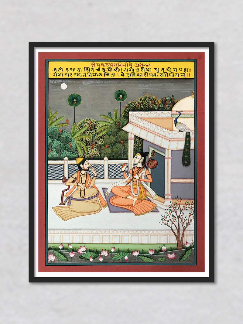 Deepak Raag Ki Ragini- Kedari, Kishangarh Art by Shehzaad Ali Sherani