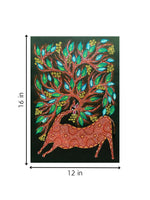 Deer in Forest Bhil Painting for sale