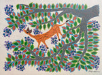 Buy Deer with a Tree, Bhil Art by Geeta Bariya