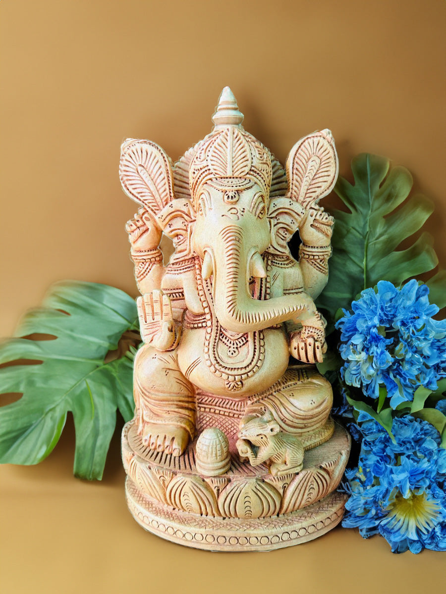 Shop Deity Ganesha in Sandalwood Wood Carving by Om Prakash