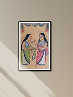 Shop Delightful Friendship:Kalighat painting by Manoranjan Chitrakar