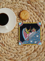 Shop for Bihar Tikuli Folkart Coasters set of 6 at memeraki.com