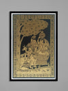 Desire for supreme being: Radha-Krishna scene in Tikuli painting by Ashok Kumar for Sale