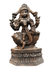 Goddess Lakshmi wooden Handmade Sculpture for Sale