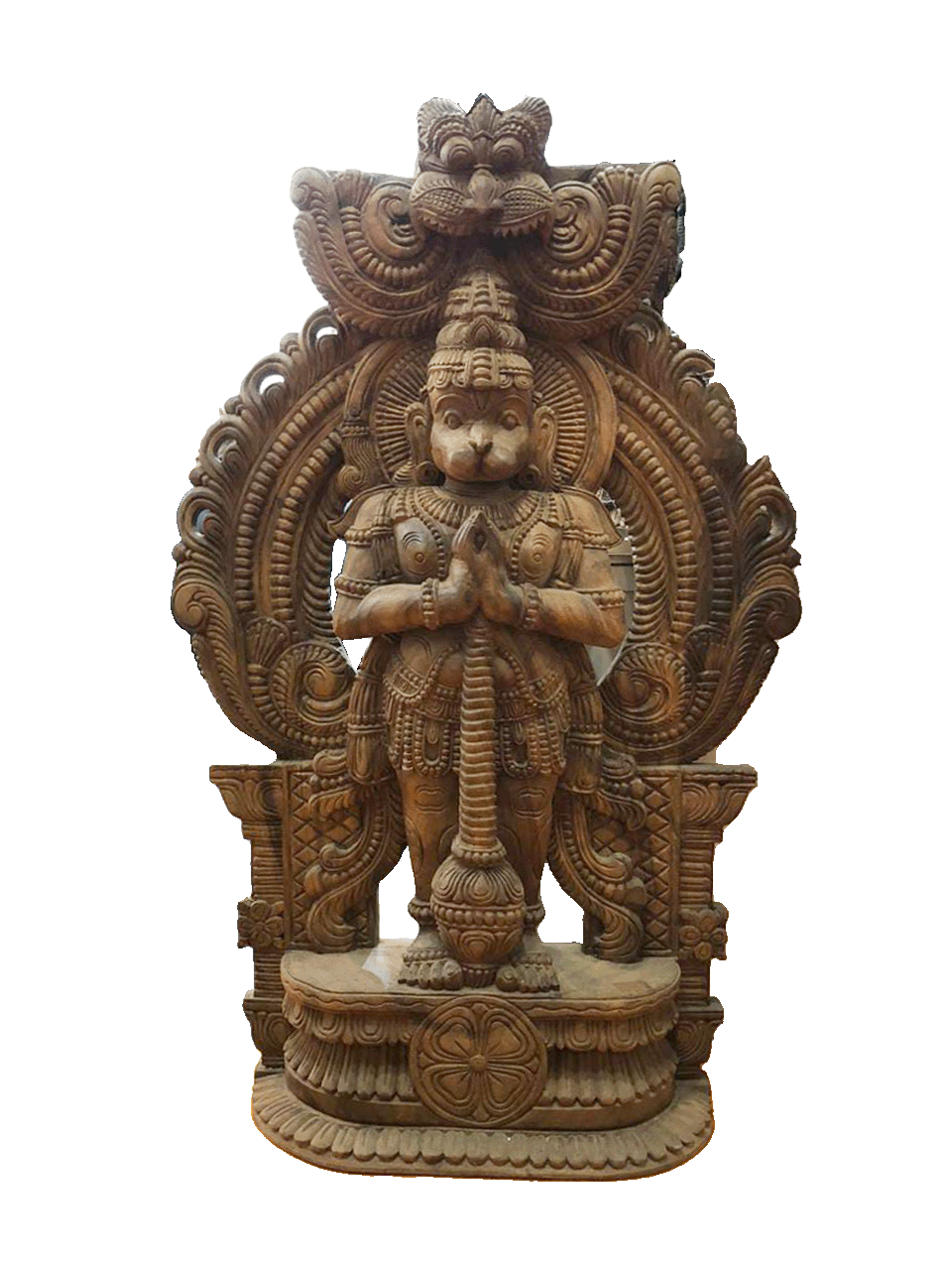 Hanuman wooden statue Handcrafted