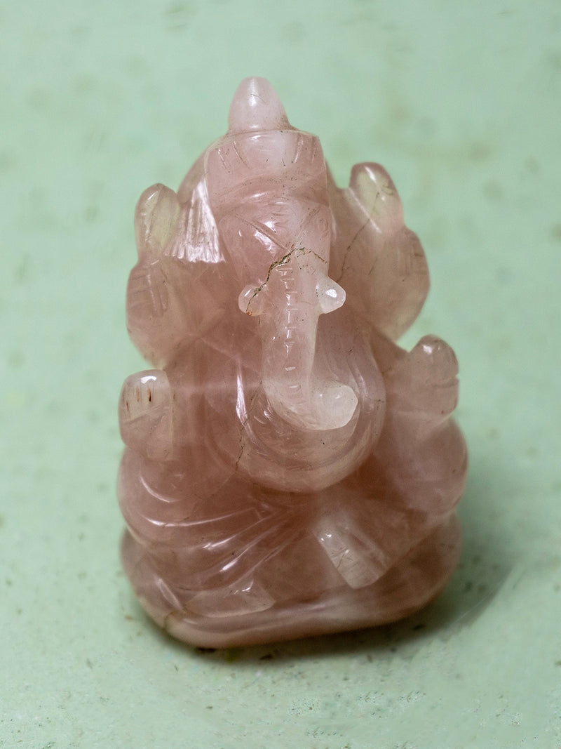 Divine Mastery: Black Rutile Ganesh by Prithvi Kumawat