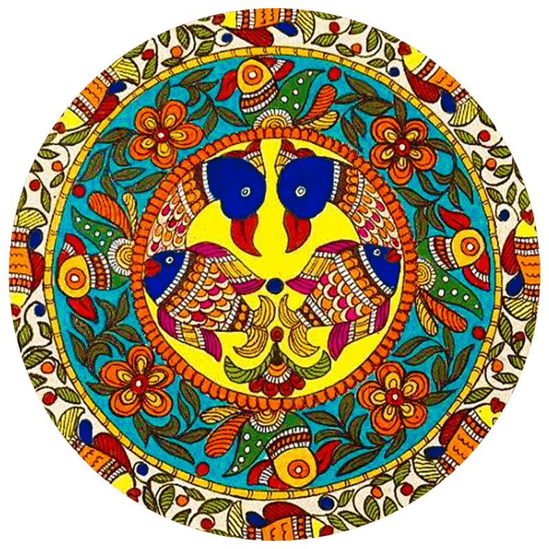  Madhubani Wall Plates for Sale