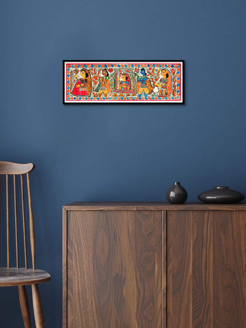 Purchase Doli Kahaar Celebrating New Beginnings Madhubani Painting by Ambika Devi