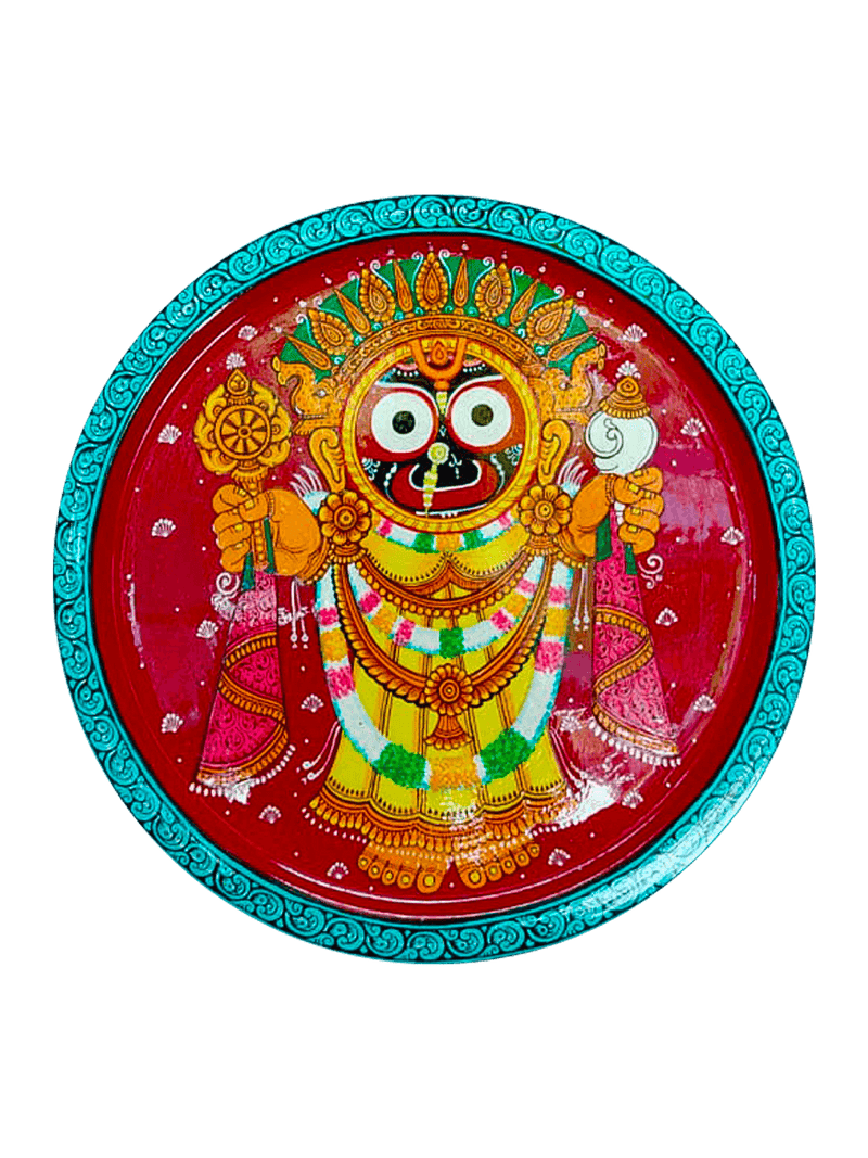 Buy  Lord Jagannath Pattachitra Wooden Wall Plates