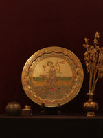 Shop Lord Shrinathji on lotus pedestal in Marodi Brass Plate