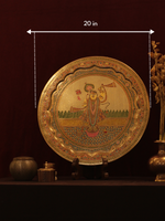 Buy Lord Shrinathji on lotus pedestal in Marodi Brass Plate