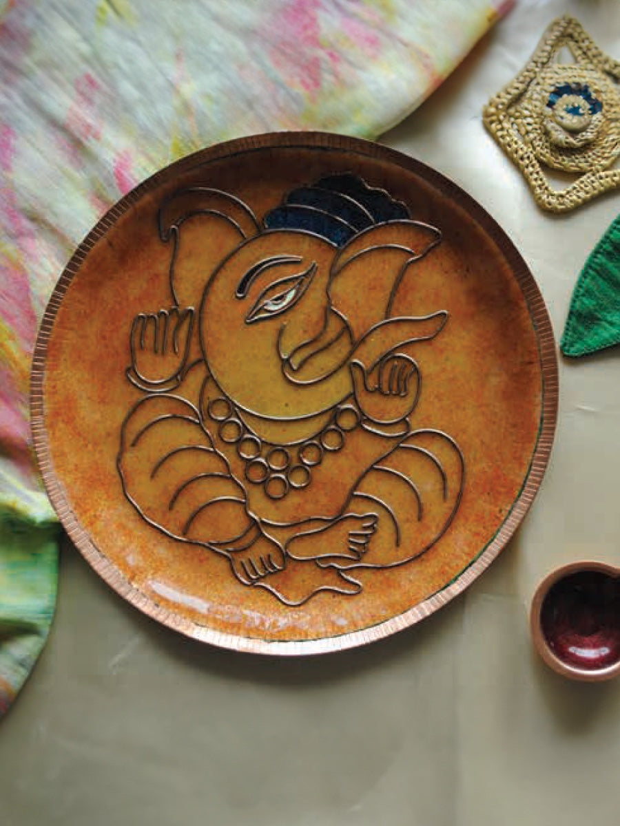 Shop Ganpati Plate by EkiBeki 