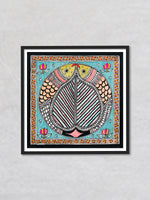 Elegant Arc: Geometry in Madhubani Art