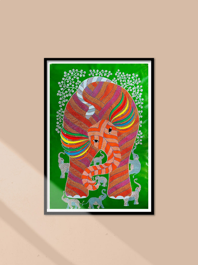 Shop Elephant Family in Gond by Venkat Shyam