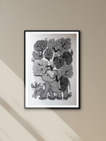 Shop Elephant and trees in Gond by Kailash Pradhan