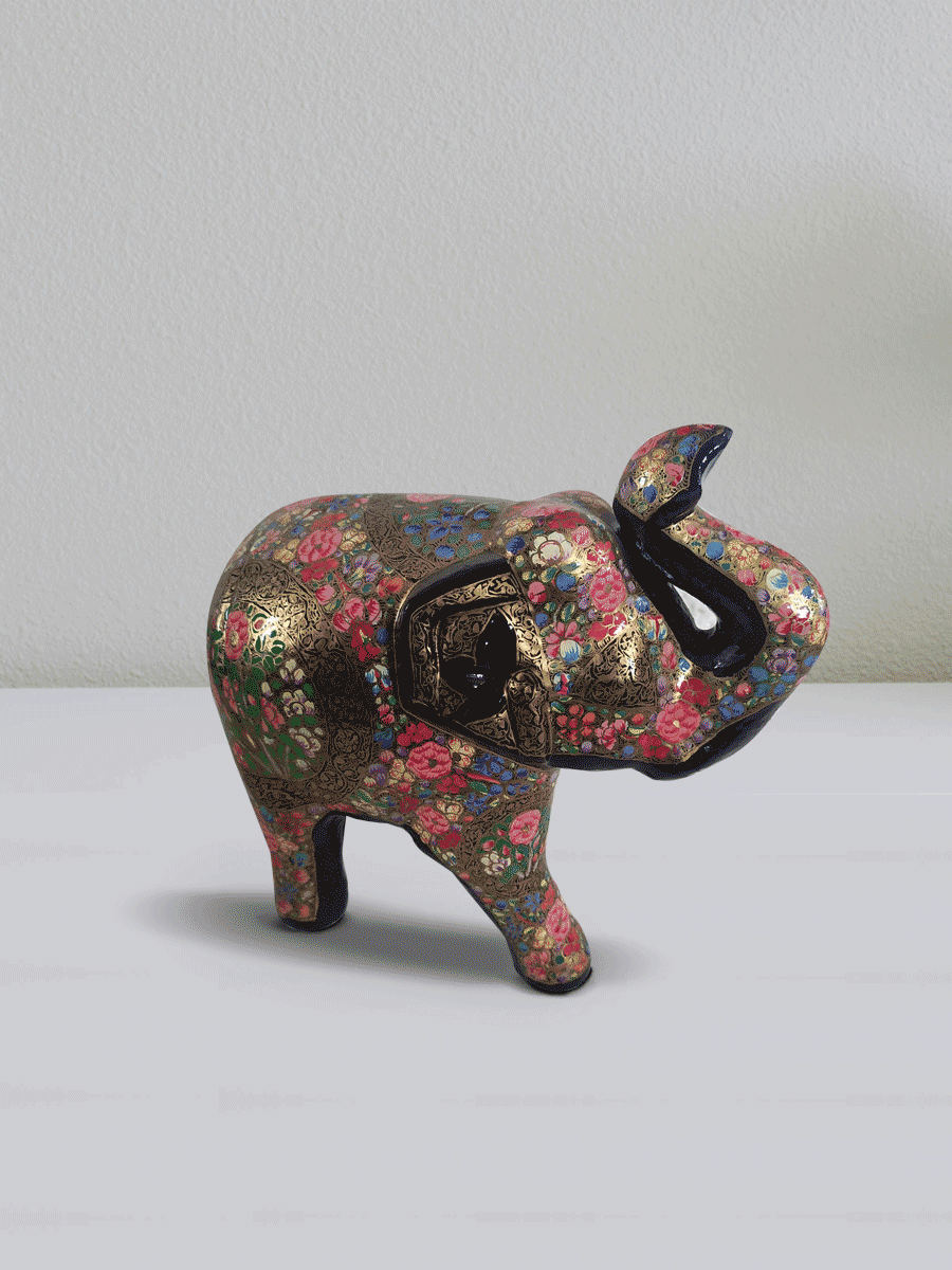 Shop Elephant in Kashmiri Paper Mache by Riyaz Khan