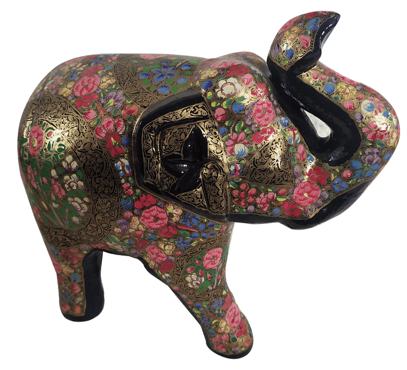 Buy Elephant in Kashmiri Paper Mache by Riyaz Khan