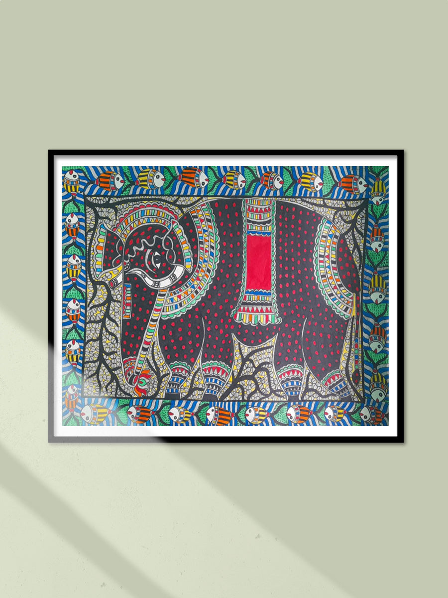 Shop Elephant in Madhubani by Vibhuti Nath