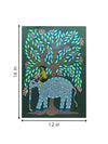 Elephant in Village Bhil Painting artwork for sale