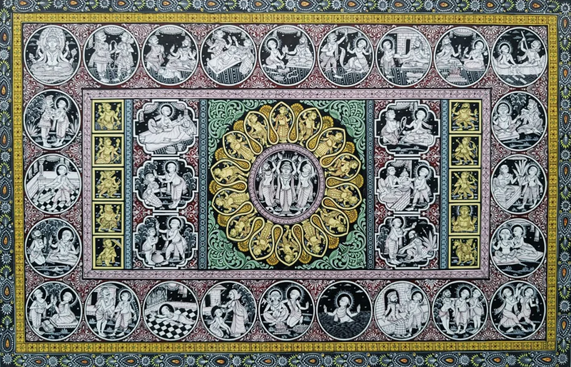 Elevated Radiance: Purusottam Swain's Pattachitra Wonder