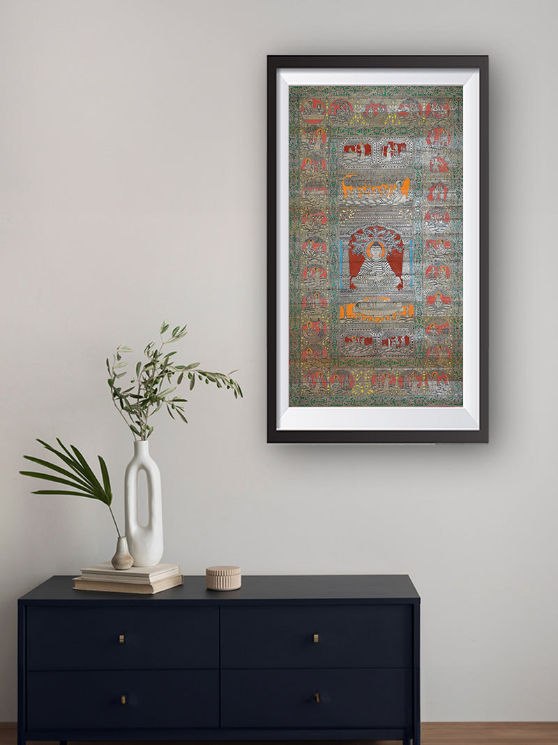 Buy Embodiment of Serenity: Buddha and His History Talapatra Painting