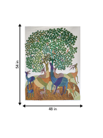 Enchanting dance of Deers in Gond for sale