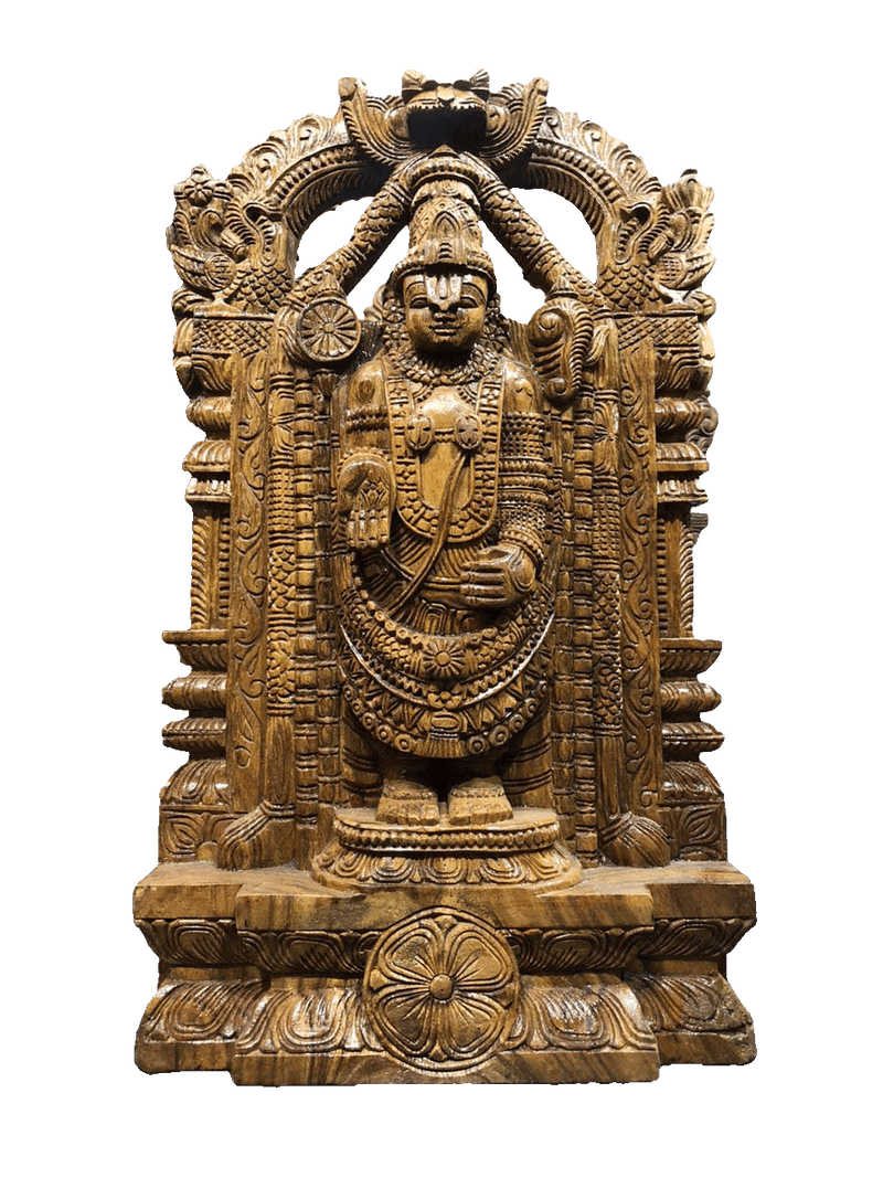 Lord Vishnu wooden handcrafted artwork for sale