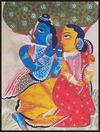 Eternal Serenade: Uttam Chitrakar's Kalighat Splendour