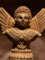 Ethereal Awakening: Unveiling the Terracotta Winged Woman, Terracotta art by Dolon Kundu