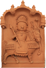 Exposition of Dharamraj in Terracotta by Dinesh Molela for Sale