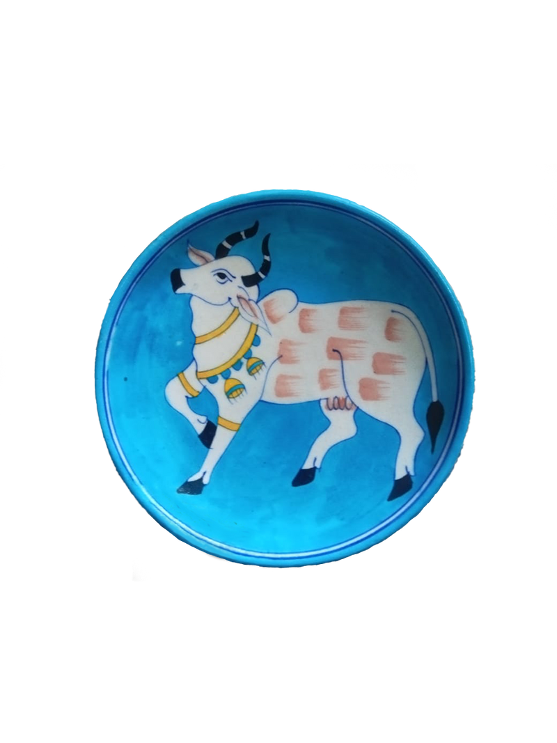 Order Online Shop Rajasthani Blue Pottery Plate for home decor