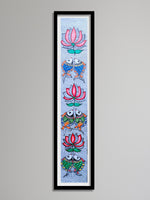 Buy Fish and lotus motifs in Madhubani by Vibhuti Nath