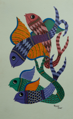 buy Fishes in Gond by Kailash Pradhan