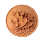 shop Wall Hanging Lotus  in Terracotta art by Dolon Kundu