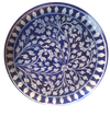 Buy Floral Design on a plate in Blue pottery