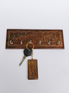 Shop Floral Key Holder: Tarkashi art by Mohan Lal Sharma