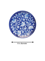 Floral pattern in Blue Pottery Plates for sale