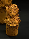 Buy Floral Serenity The Terracotta Model of a Woman, Terracotta art by Dolon Kundu