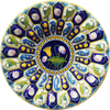 Buy Floral pattern In Blue Pottery Plate by Shilp Guru Gopal Saini