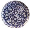 Buy Floral pattern on a plate In blue pottery by Gopal Lal Kharol