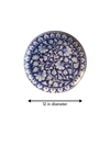 Floral pattern on a plate In blue pottery by Gopal Lal Kharol