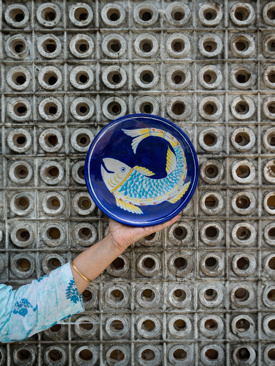 Fish Wall Plate Pottery for Sale