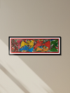 Flying birds in Santhal-Tribal Pattachitra by Manoranjan Chitrakar for sale