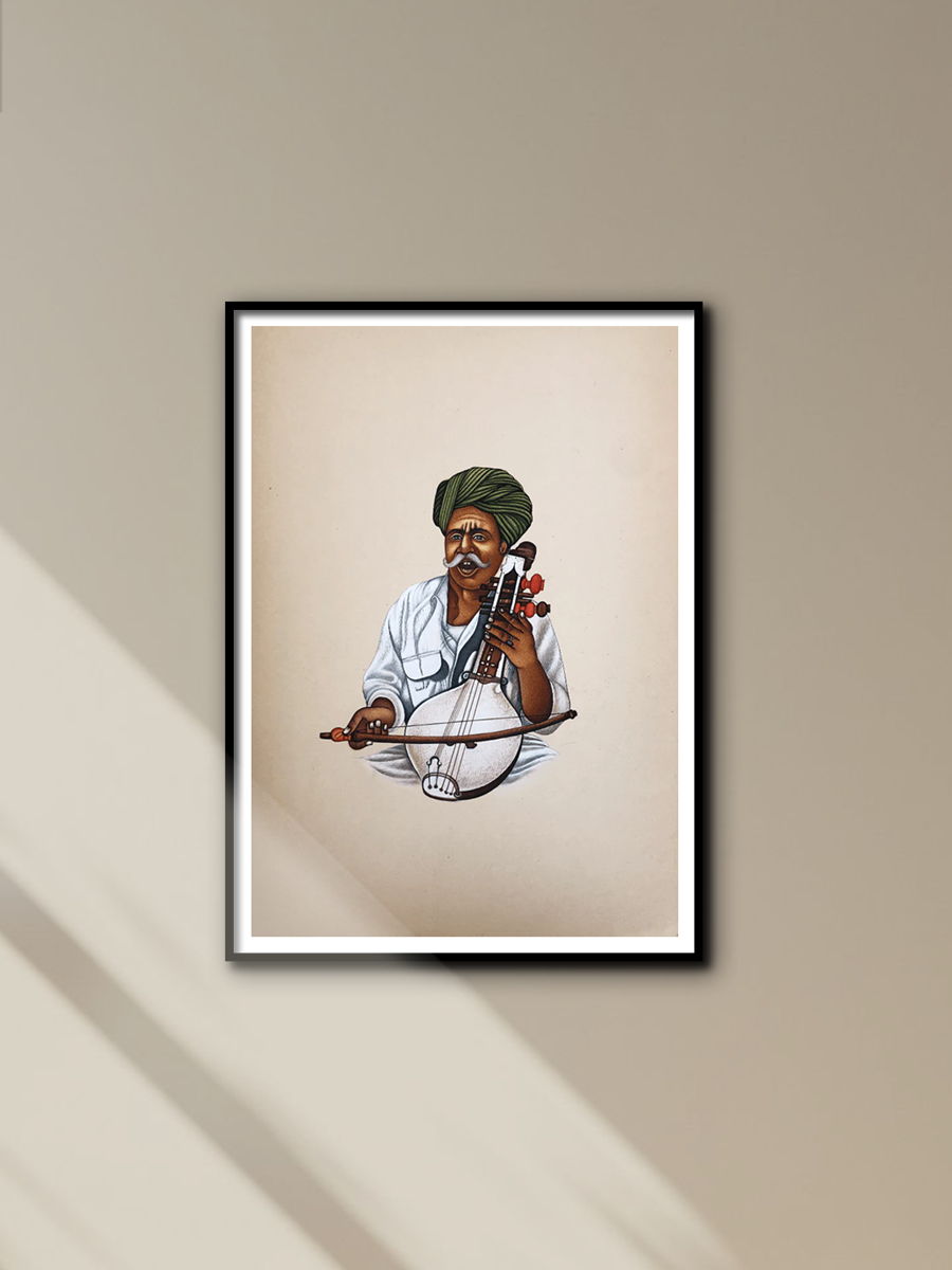 Shop Folk Musician in Miniature Painting by Mohan Prajapati