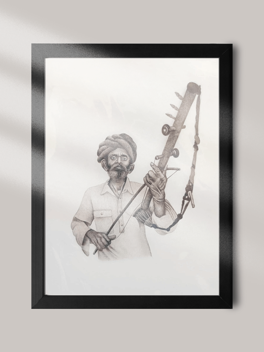 Shop Folk Musician in Miniature Painting by Mohan Prajapati