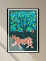 Shop Forest King Lion Bhil Painting by Geeta Bariya