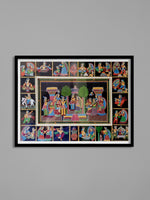 Fundamentals of Indian heritage and custom: Tikuli paintings by Ashok Kumar for Sale