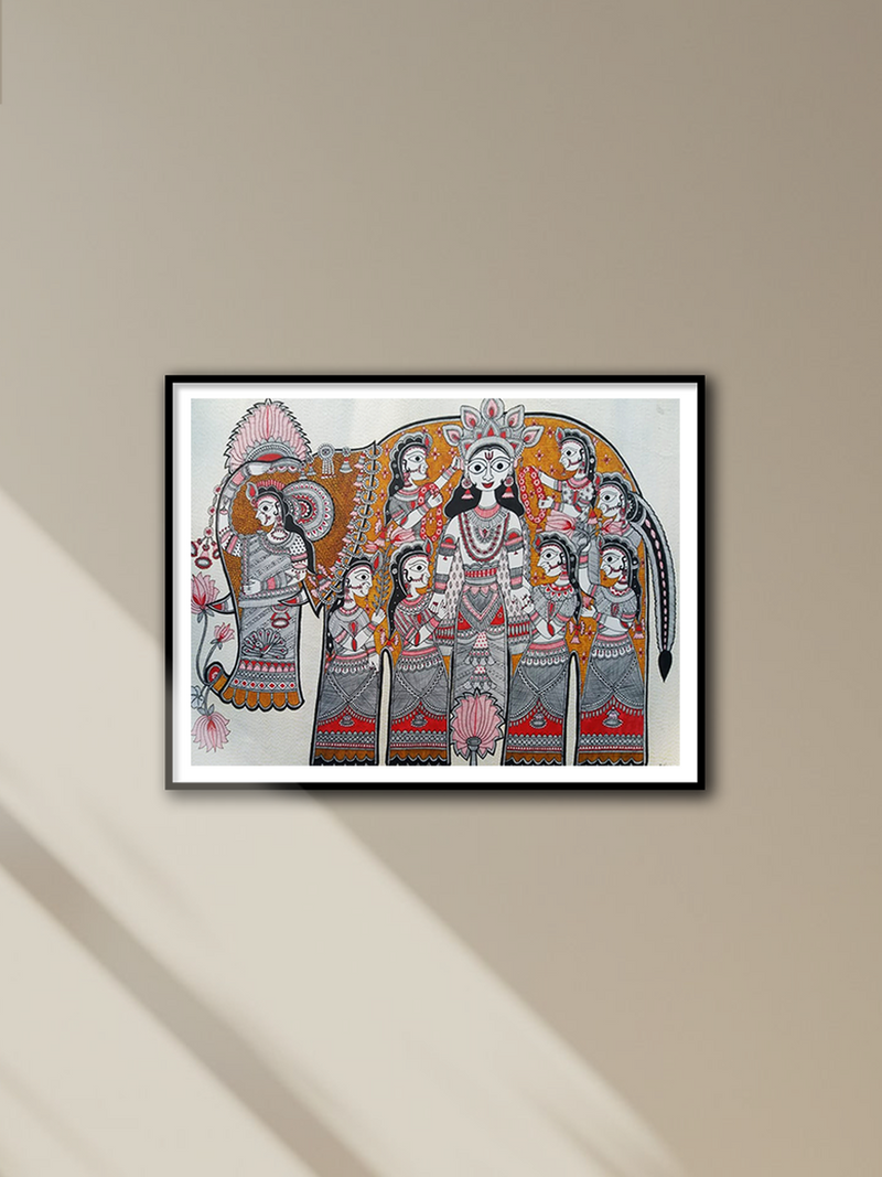 Shop Gajendra’s Grace:Madhubani artwork by Priti Karn