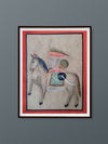 Experience the majesty of Kalighat Splendor - A Warrior's Horse. Embrace tradition and buy now for an exquisite journey.